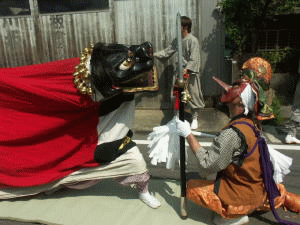 三面獅子舞（中川板金前）