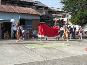 御旅所三面獅子舞（南恵比須神社）