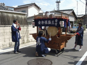 若宮祭渡御　三面獅子舞