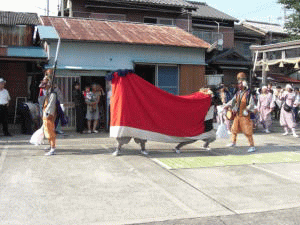 若宮祭御旅所　三面獅子舞