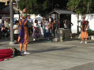 若宮祭御旅所　三面獅子舞